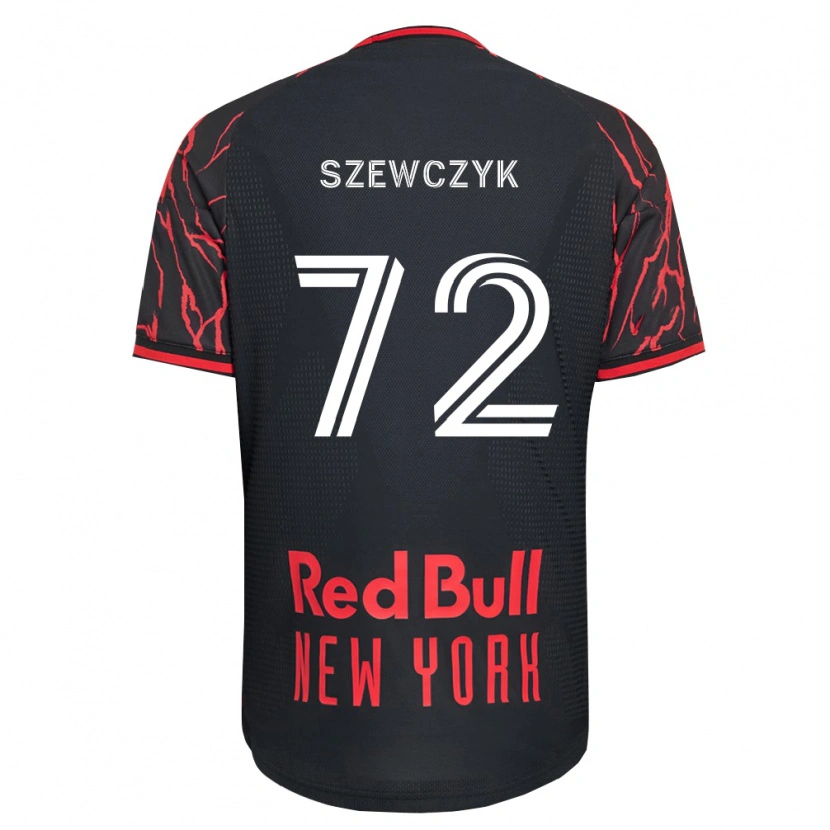 Danxen Criança Camisola Tobias Szewczyk #72 Vermelho Preto Branco Principal 2026/27 Camisa Brasil