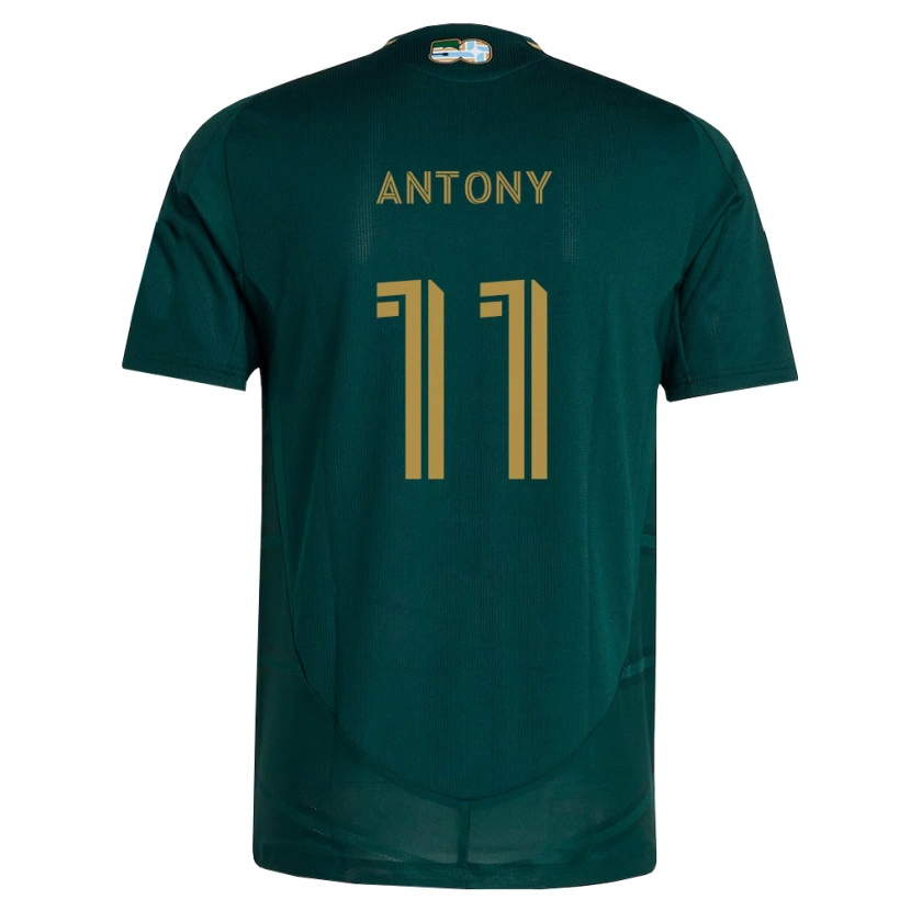 Danxen Criança Camisola Antony Alves Santos #11 Verde Escuro Marrom Principal 2026/27 Camisa Brasil