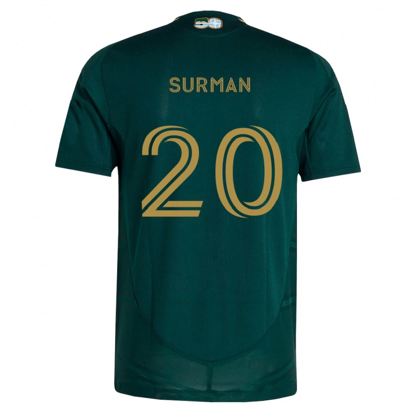 Danxen Criança Camisola Finn Surman #20 Verde Escuro Marrom Principal 2026/27 Camisa Brasil
