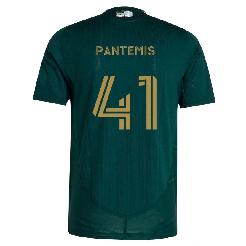 Danxen Criança Camisola James Pantemis #41 Verde Escuro Marrom Principal 2026/27 Camisa Brasil
