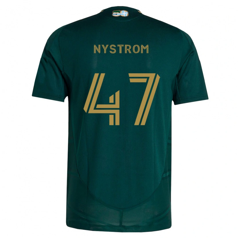 Danxen Criança Camisola Maximo Nystrom #47 Verde Escuro Marrom Principal 2026/27 Camisa Brasil