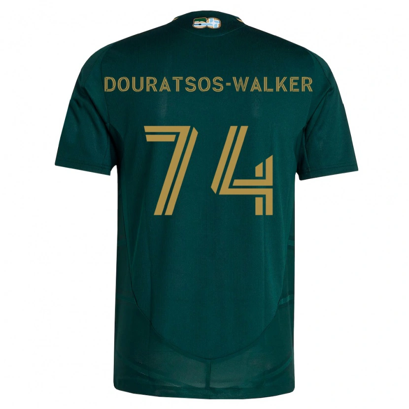 Danxen Criança Camisola Elias Douratsos-Walker #74 Verde Escuro Marrom Principal 2026/27 Camisa Brasil