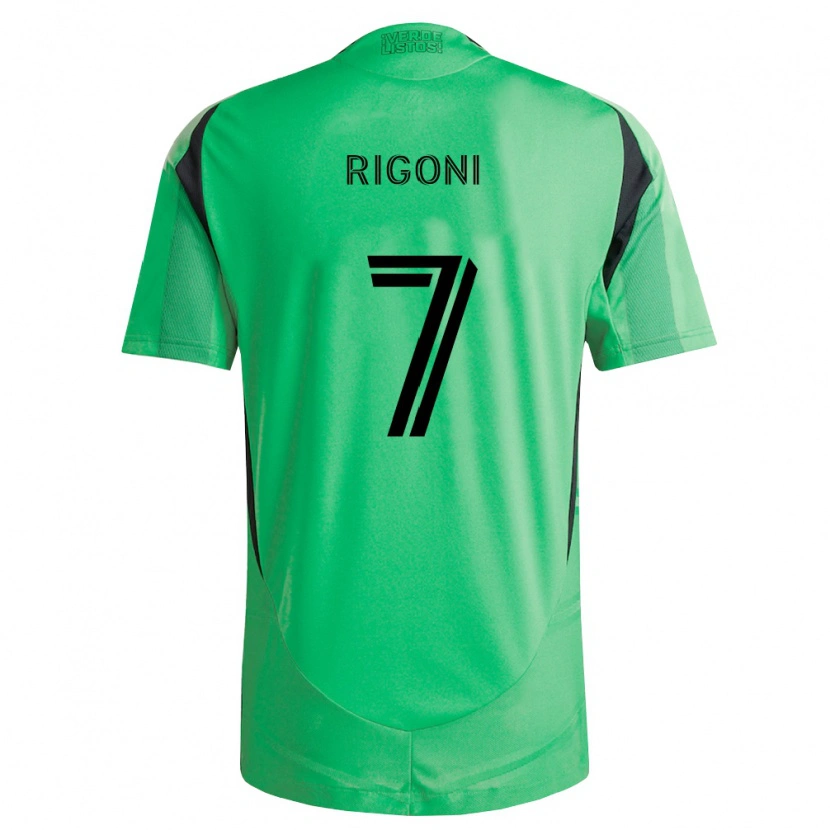 Danxen Criança Camisola Emiliano Rigoni #7 Verde Esmeralda Preto Principal 2026/27 Camisa Brasil