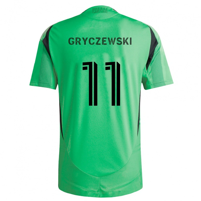 Danxen Criança Camisola Patrick Gryczewski #11 Verde Esmeralda Preto Principal 2026/27 Camisa Brasil