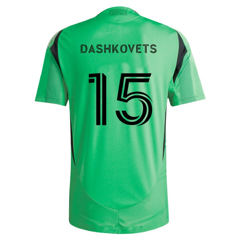 Danxen Criança Camisola Artem Dashkovets #15 Verde Esmeralda Preto Principal 2026/27 Camisa Brasil