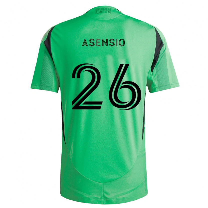 Danxen Criança Camisola Charlie Asensio #26 Verde Esmeralda Preto Principal 2026/27 Camisa Brasil