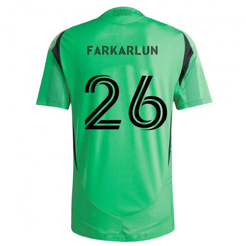 Danxen Criança Camisola Jimmy Farkarlun #26 Verde Esmeralda Preto Principal 2026/27 Camisa Brasil