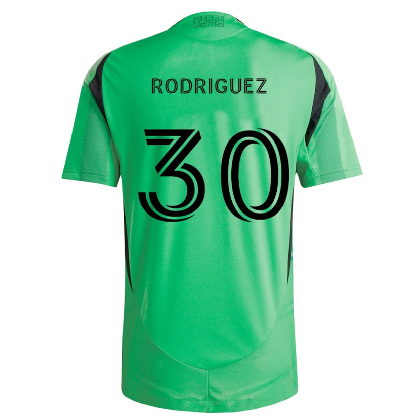 Danxen Criança Camisola Memo Rodríguez #30 Verde Esmeralda Preto Principal 2026/27 Camisa Brasil
