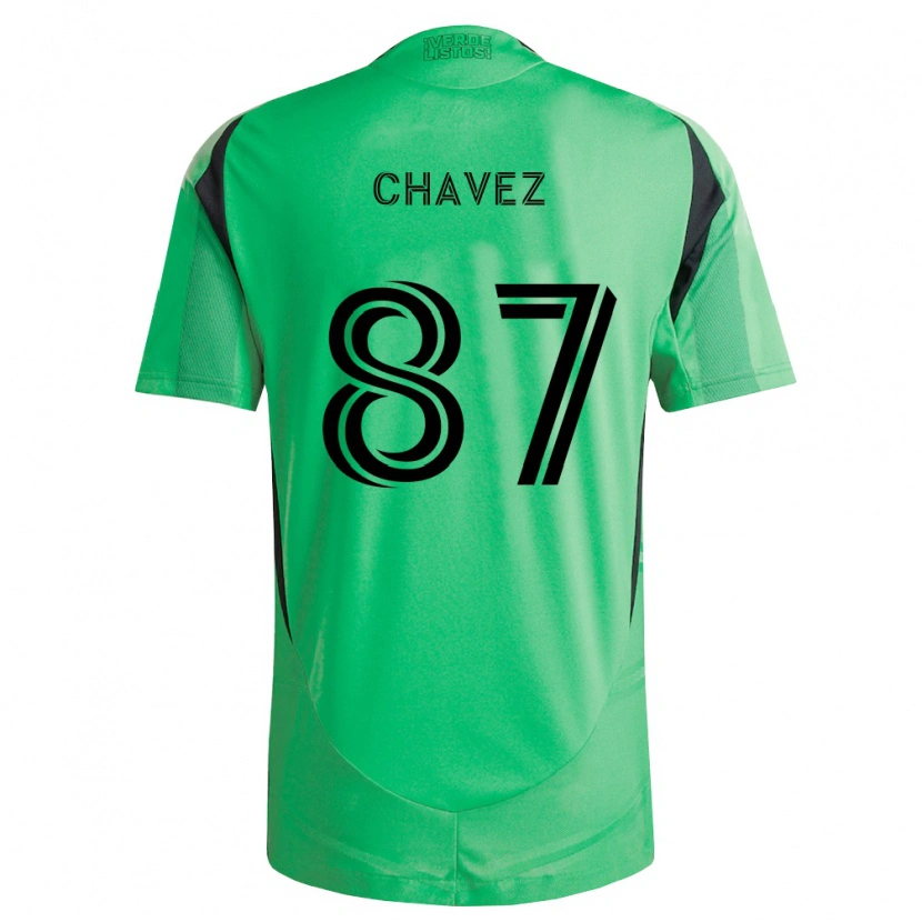 Danxen Criança Camisola Alfonso Ocampo-Chávez #87 Verde Esmeralda Preto Principal 2026/27 Camisa Brasil