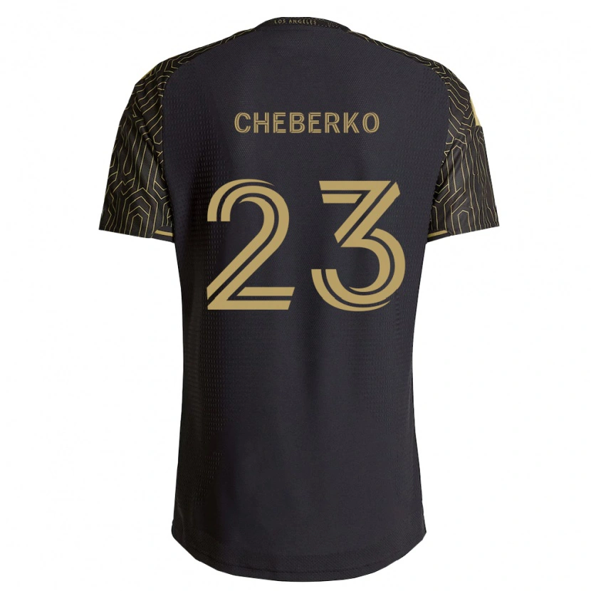 Danxen Criança Camisola Yevgen Cheberko #23 Marrom Preto Principal 2026/27 Camisa Brasil