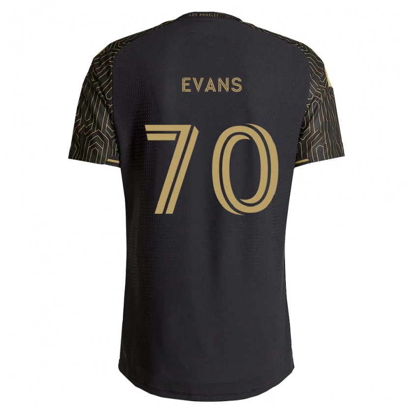 Danxen Criança Camisola Matthew Evans #70 Marrom Preto Principal 2026/27 Camisa Brasil
