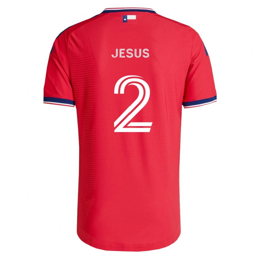 Danxen Criança Camisola Geovane Jesus #2 Vermelho Azul Branco Principal 2026/27 Camisa Brasil