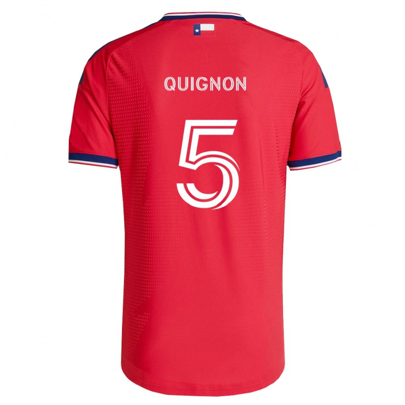 Danxen Criança Camisola Facundo Quignón #5 Vermelho Azul Branco Principal 2026/27 Camisa Brasil