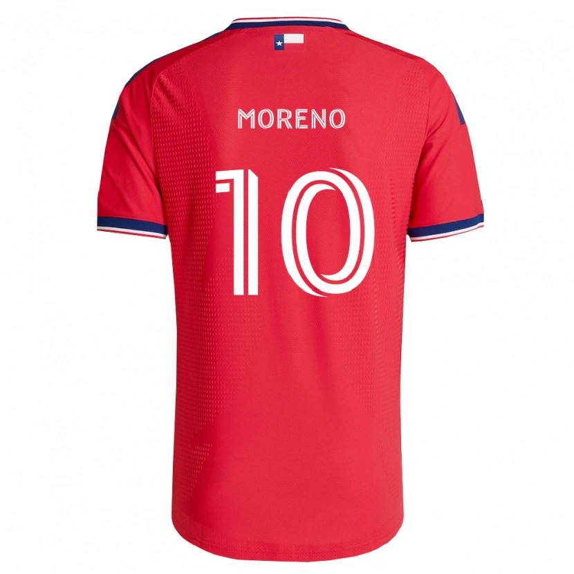 Danxen Criança Camisola Santiago Moreno #10 Vermelho Azul Branco Principal 2026/27 Camisa Brasil