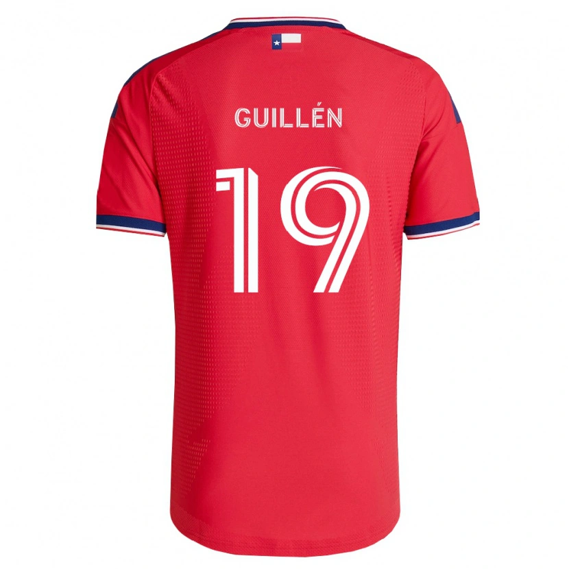 Danxen Criança Camisola Christian Guillén #19 Vermelho Azul Branco Principal 2026/27 Camisa Brasil