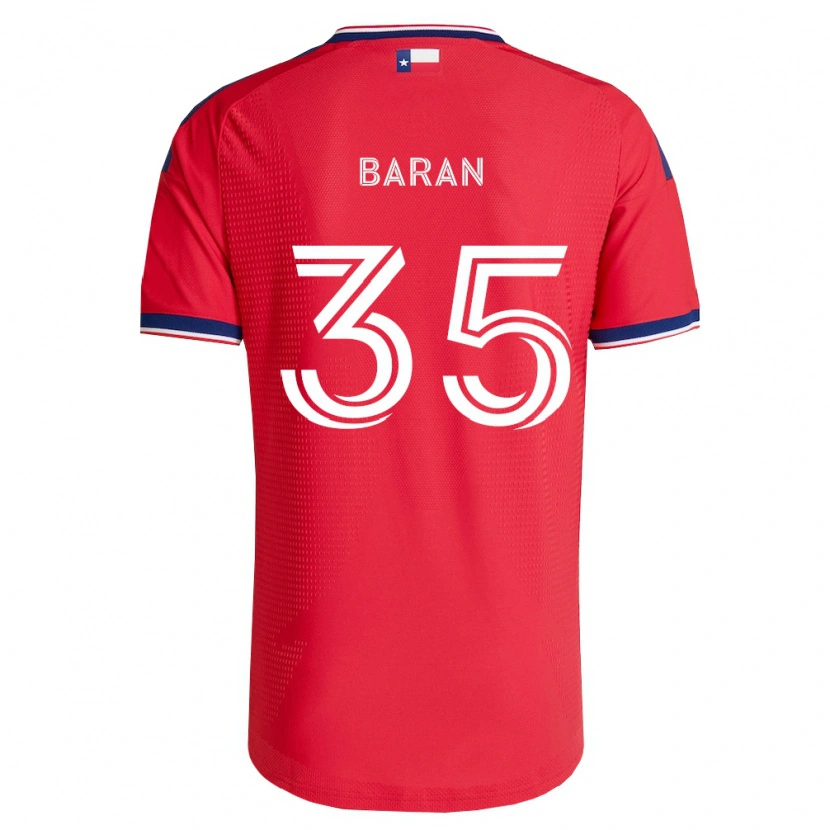Danxen Criança Camisola Daniel Baran #35 Vermelho Azul Branco Principal 2026/27 Camisa Brasil