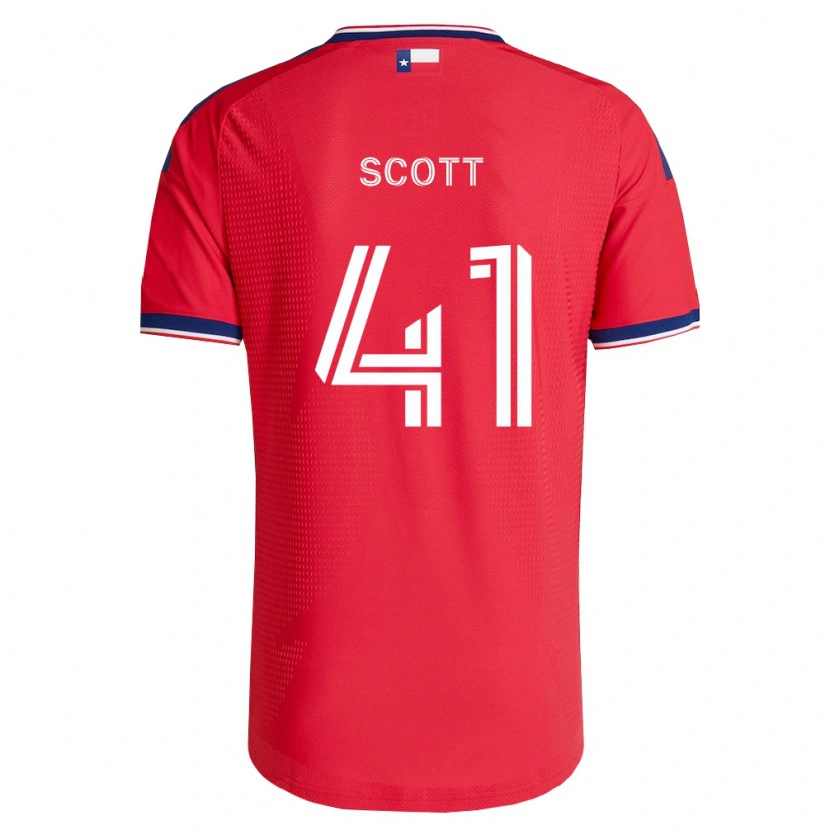 Danxen Criança Camisola Tarik Scott #41 Vermelho Azul Branco Principal 2026/27 Camisa Brasil