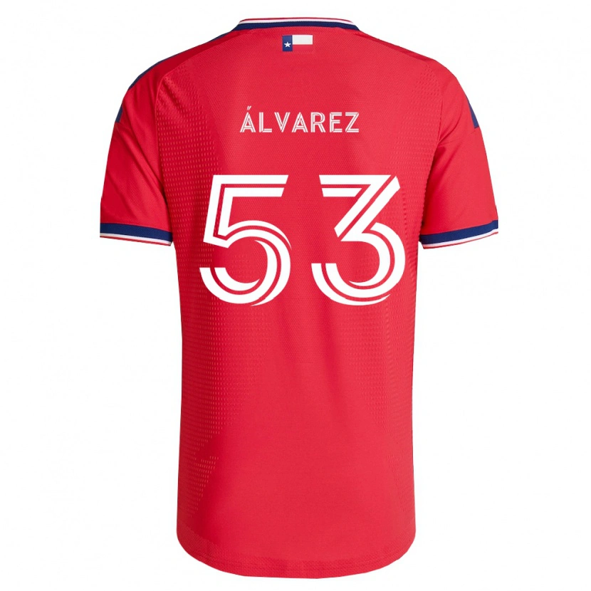 Danxen Criança Camisola Giomar Álvarez #53 Vermelho Azul Branco Principal 2026/27 Camisa Brasil