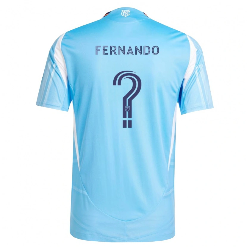 Danxen Criança Camisola Fernando España #0 Azul Celeste Branco Principal 2026/27 Camisa Brasil