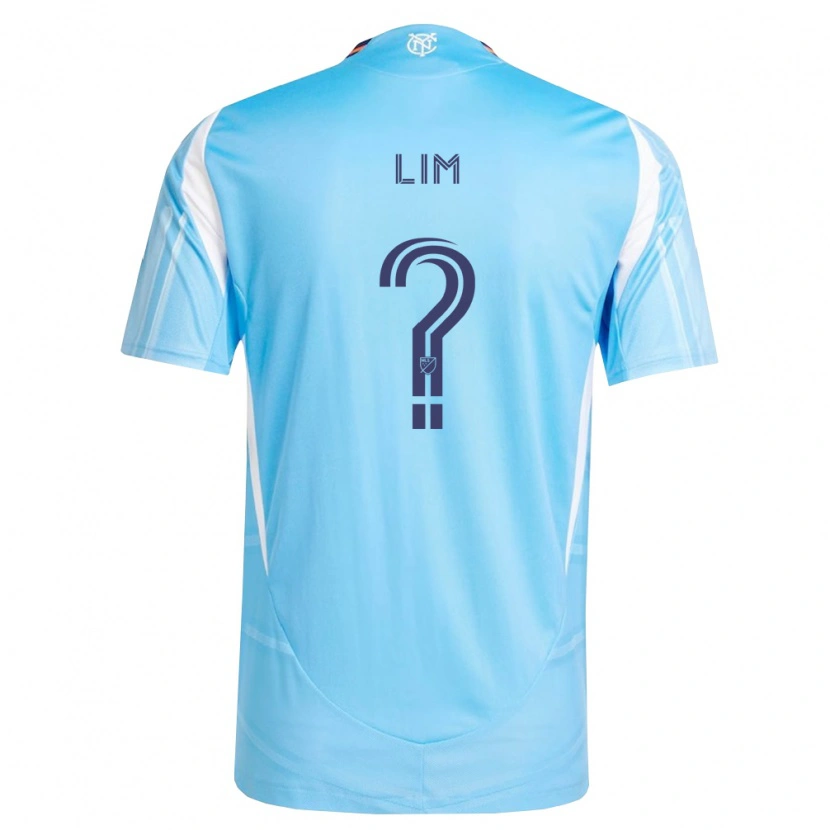 Danxen Criança Camisola Evan Lim #0 Azul Celeste Branco Principal 2026/27 Camisa Brasil