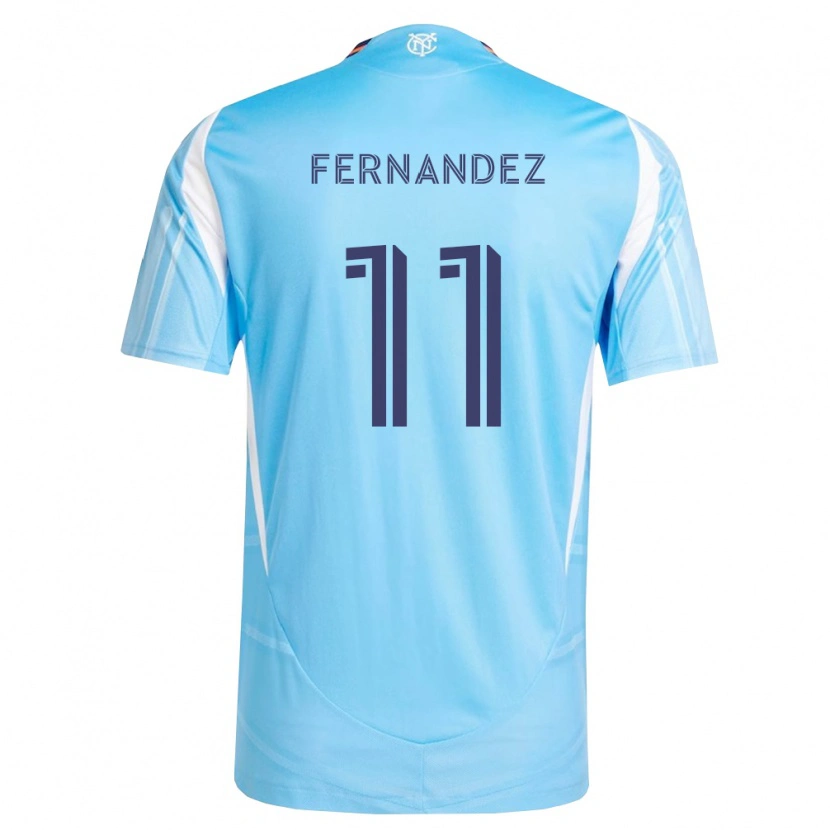 Danxen Criança Camisola Julián Fernández #11 Azul Celeste Branco Principal 2026/27 Camisa Brasil