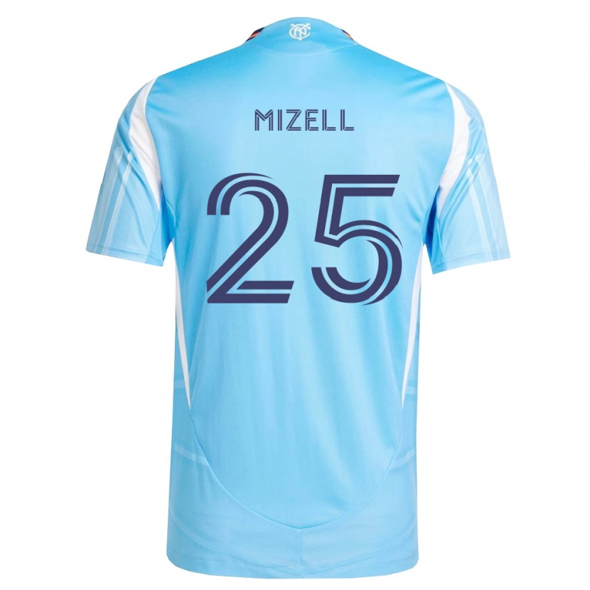 Danxen Criança Camisola Cody Mizell #25 Azul Celeste Branco Principal 2026/27 Camisa Brasil