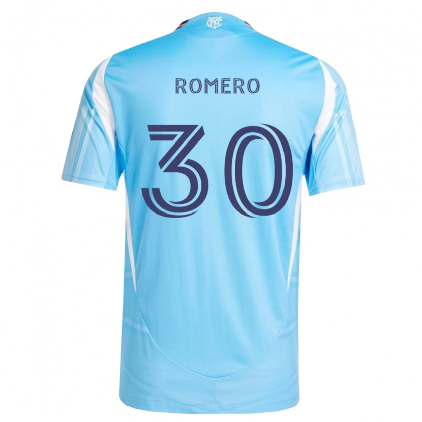 Danxen Criança Camisola Tomás Romero #30 Azul Celeste Branco Principal 2026/27 Camisa Brasil