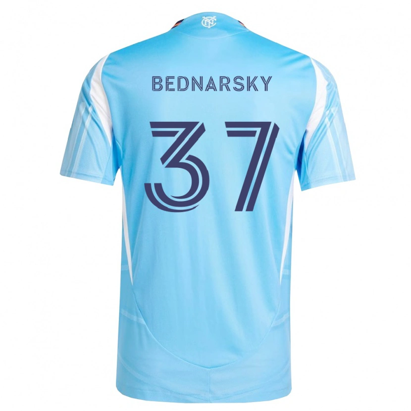 Danxen Criança Camisola Stevo Bednarsky #37 Azul Celeste Branco Principal 2026/27 Camisa Brasil
