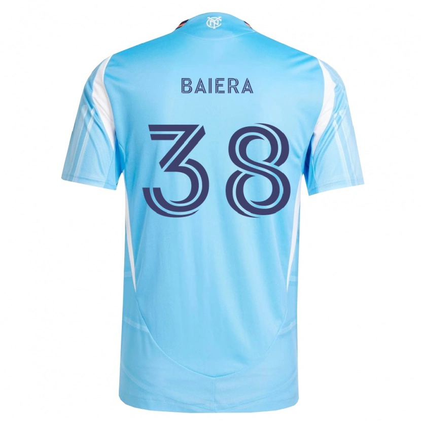 Danxen Criança Camisola Drew Baiera #38 Azul Celeste Branco Principal 2026/27 Camisa Brasil