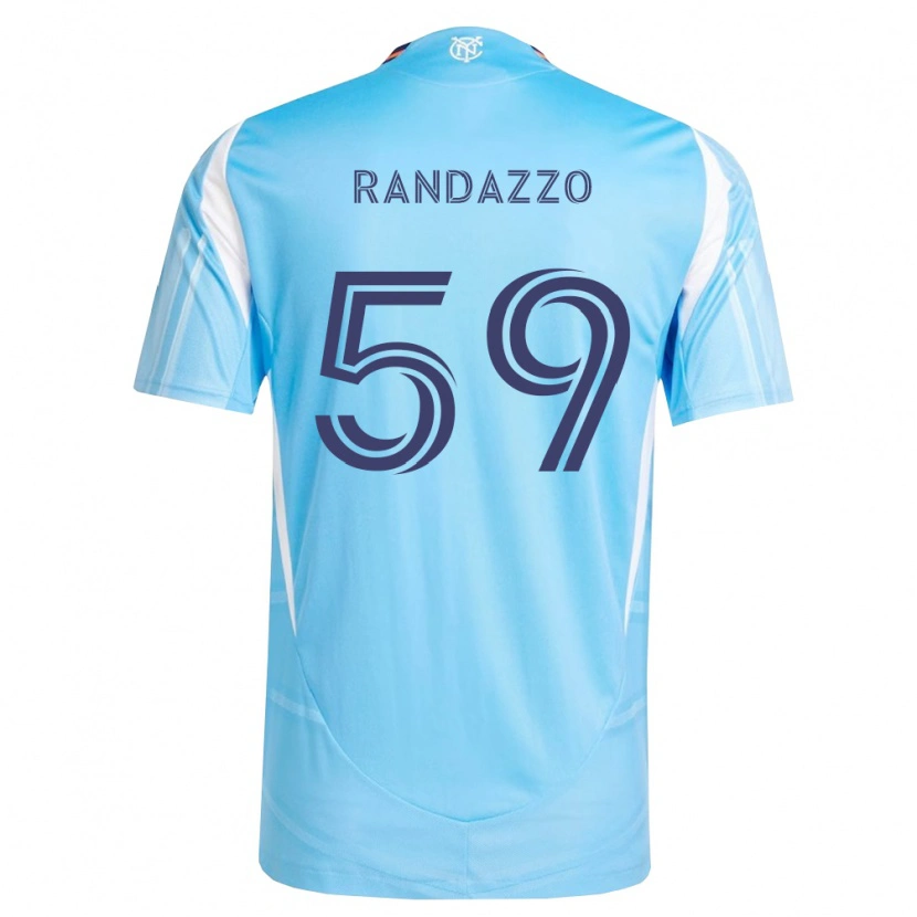 Danxen Criança Camisola Dylan Randazzo #59 Azul Celeste Branco Principal 2026/27 Camisa Brasil