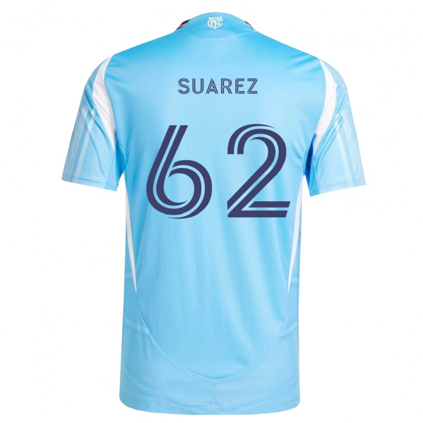 Danxen Criança Camisola Anthony Suarez #62 Azul Celeste Branco Principal 2026/27 Camisa Brasil