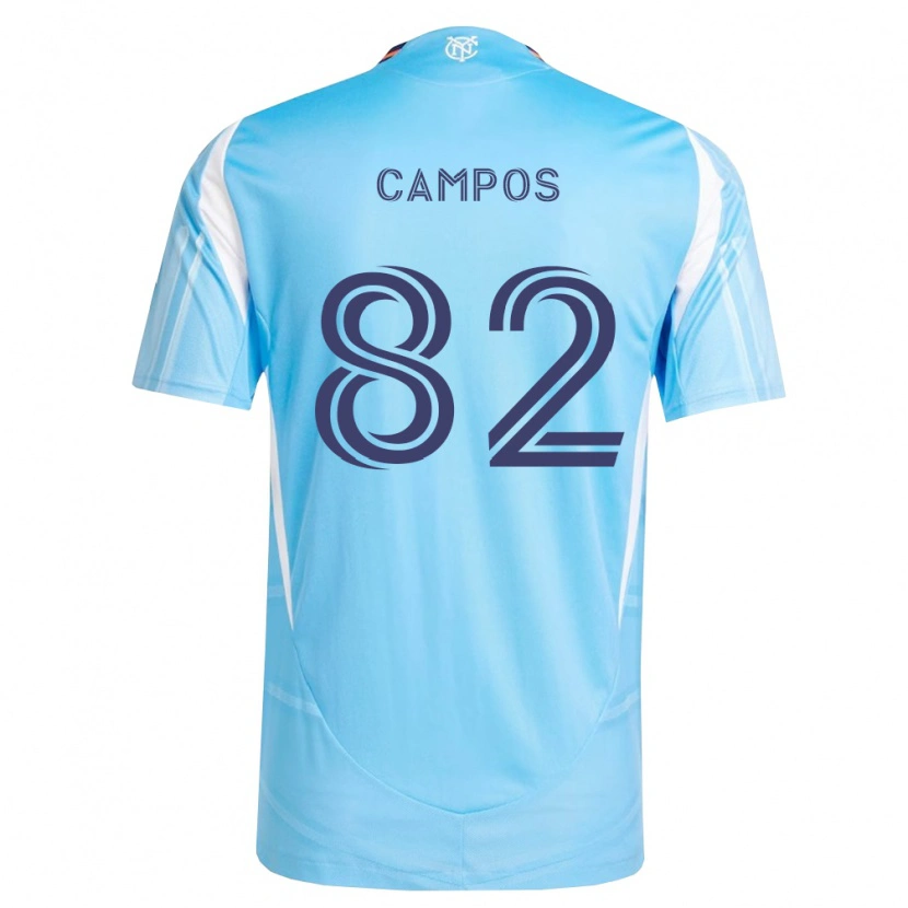 Danxen Criança Camisola Adonis Campos #82 Azul Celeste Branco Principal 2026/27 Camisa Brasil