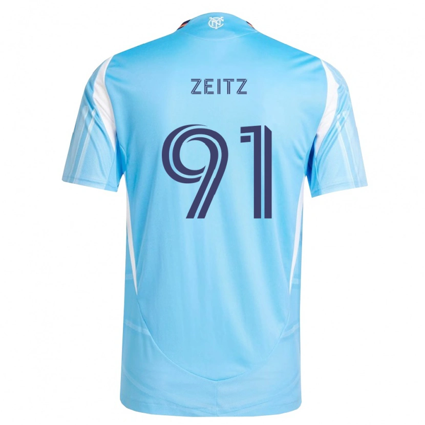 Danxen Criança Camisola Uriel Zeitz #91 Azul Celeste Branco Principal 2026/27 Camisa Brasil