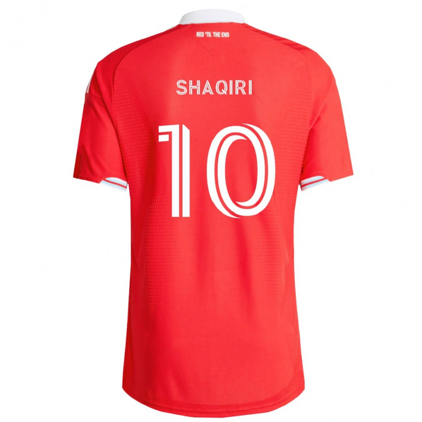 Danxen Criança Camisola Xherdan Shaqiri #10 Vermelho Azul Profundo Branco Principal 2026/27 Camisa Brasil