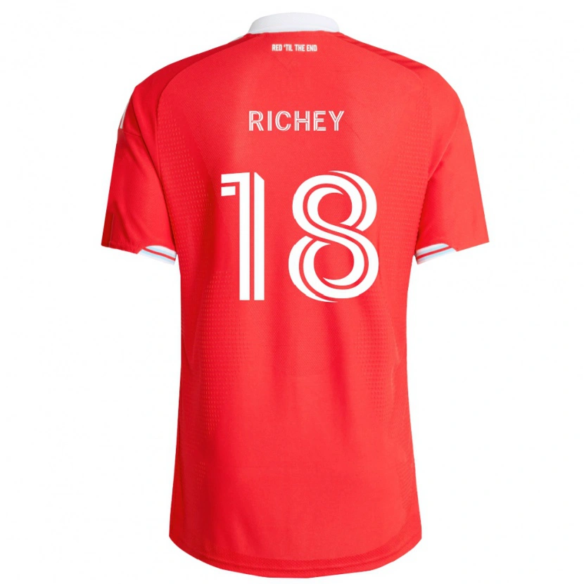 Danxen Criança Camisola Spencer Richey #18 Vermelho Azul Profundo Branco Principal 2026/27 Camisa Brasil