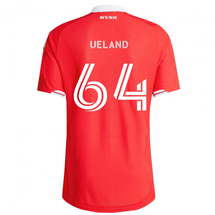 Danxen Criança Camisola Andreas Ueland #64 Vermelho Azul Profundo Branco Principal 2026/27 Camisa Brasil