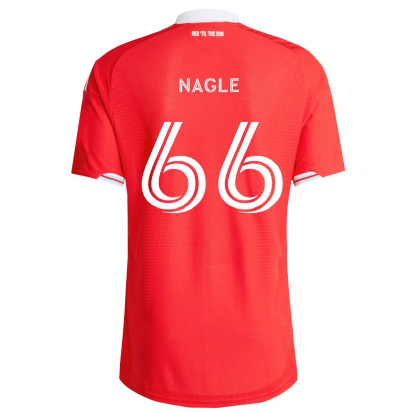 Danxen Criança Camisola Chase Nagle #66 Vermelho Azul Profundo Branco Principal 2026/27 Camisa Brasil