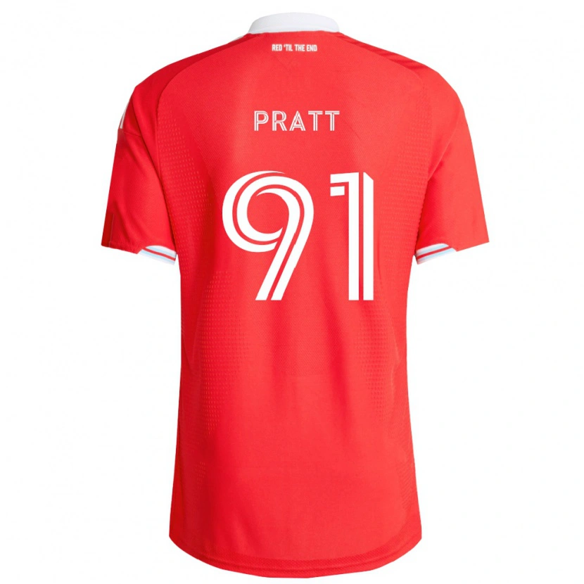 Danxen Criança Camisola Owen Pratt #91 Vermelho Azul Profundo Branco Principal 2026/27 Camisa Brasil