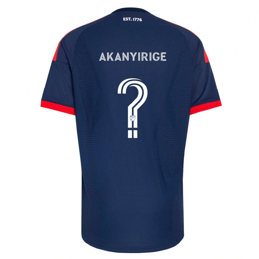 Danxen Criança Camisola Jacob Akanyirige #0 Azul Real Vermelho Branco Principal 2026/27 Camisa Brasil
