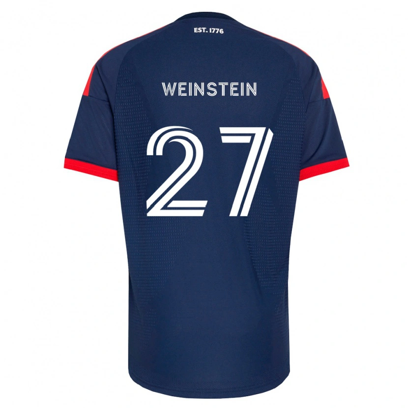 Danxen Criança Camisola Max Weinstein #27 Azul Real Vermelho Branco Principal 2026/27 Camisa Brasil