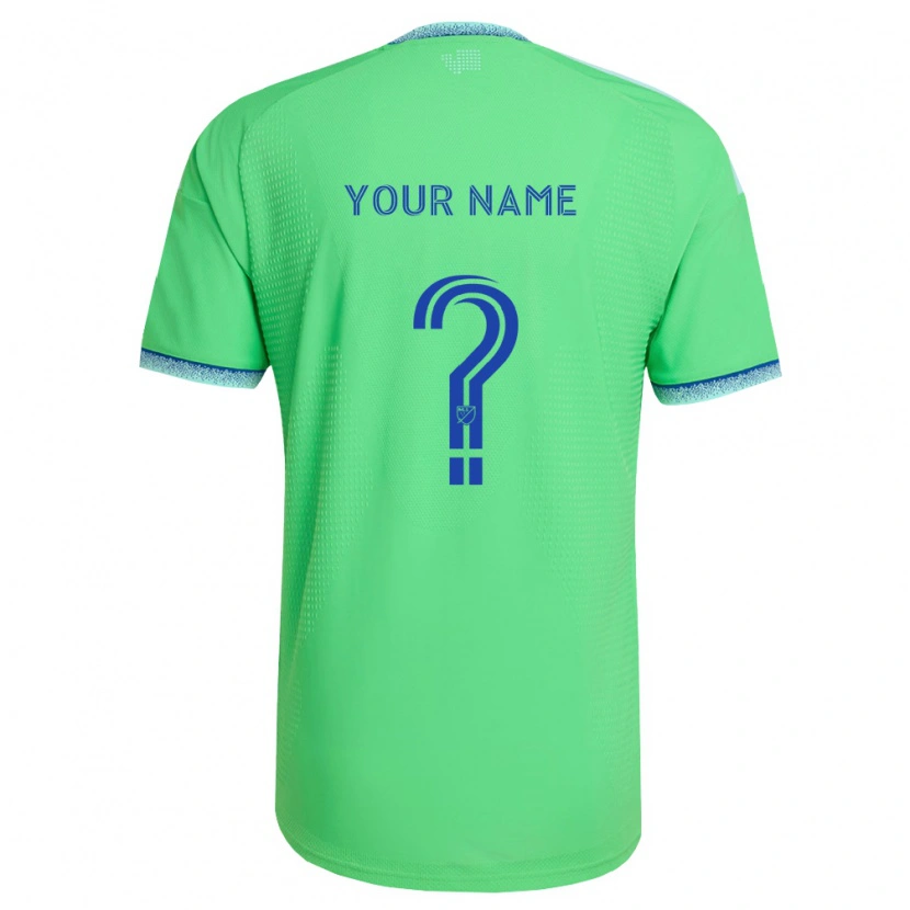 Danxen Criança Camisola Seu Nome #0 Verde Azul Claro Principal 2026/27 Camisa Brasil
