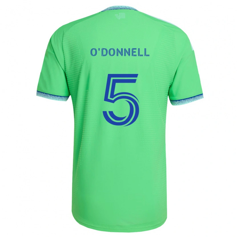 Danxen Criança Camisola Kristina O'donnell #5 Verde Azul Claro Principal 2026/27 Camisa Brasil