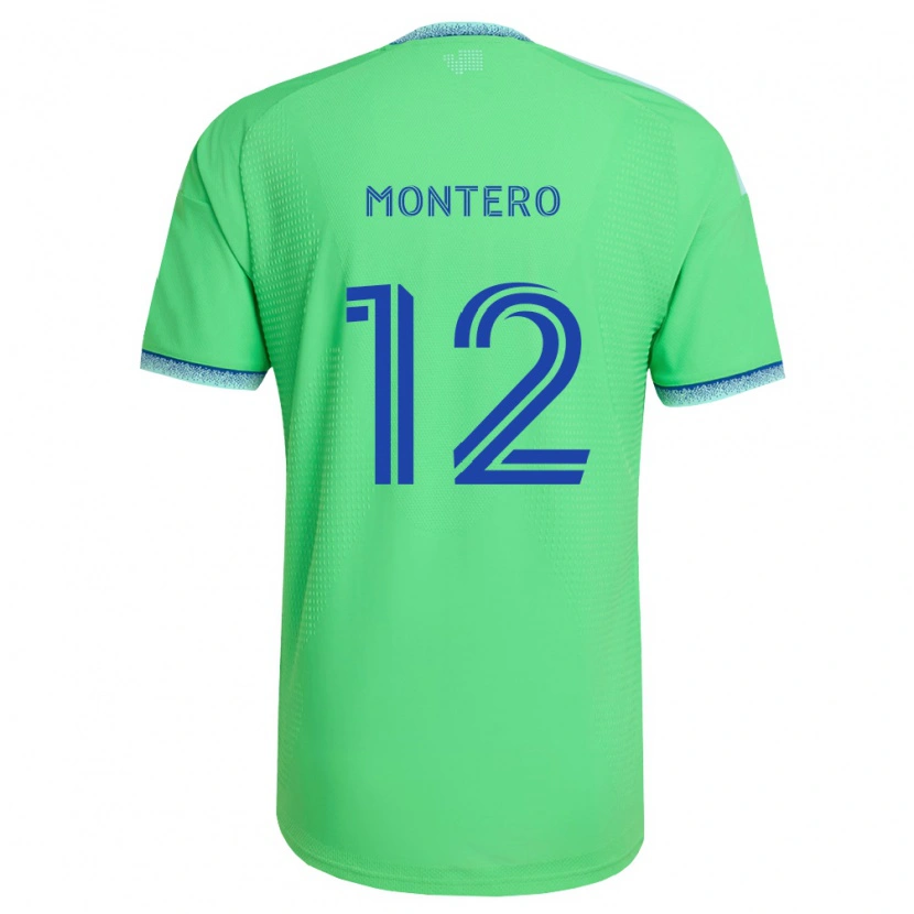 Danxen Criança Camisola Fredy Montero #12 Verde Azul Claro Principal 2026/27 Camisa Brasil