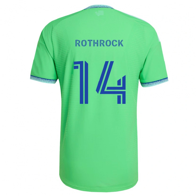 Danxen Criança Camisola Paul Rothrock #14 Verde Azul Claro Principal 2026/27 Camisa Brasil