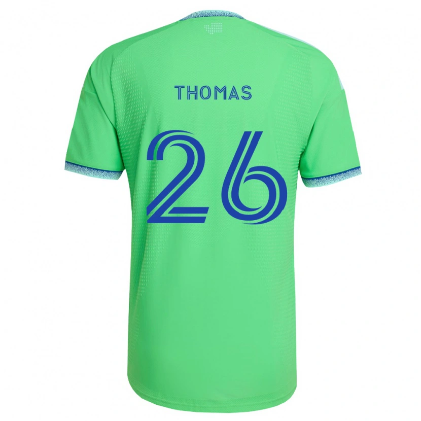 Danxen Criança Camisola Andrew Thomas #26 Verde Azul Claro Principal 2026/27 Camisa Brasil