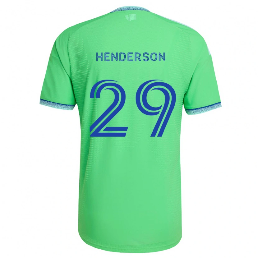 Danxen Criança Camisola Anna Henderson #29 Verde Azul Claro Principal 2026/27 Camisa Brasil