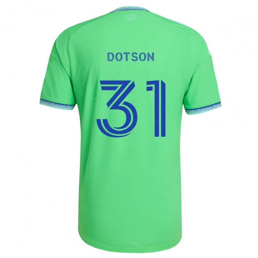 Danxen Criança Camisola Hassani Dotson #31 Verde Azul Claro Principal 2026/27 Camisa Brasil