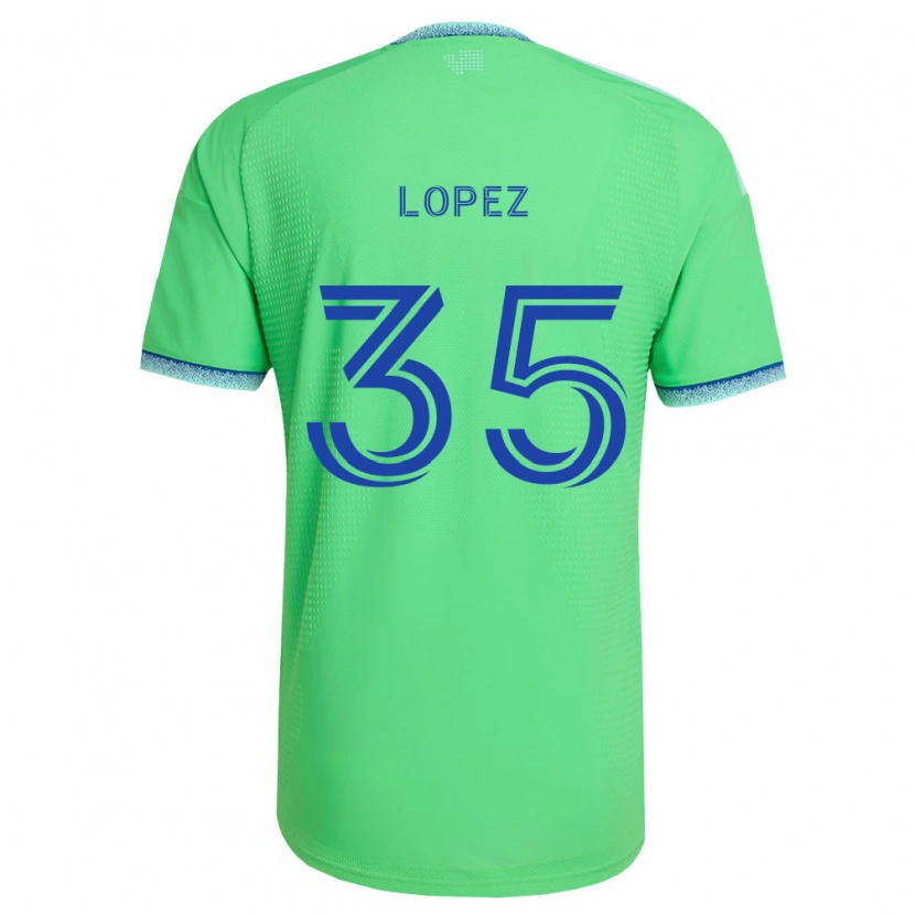 Danxen Criança Camisola Antino Lopez #35 Verde Azul Claro Principal 2026/27 Camisa Brasil