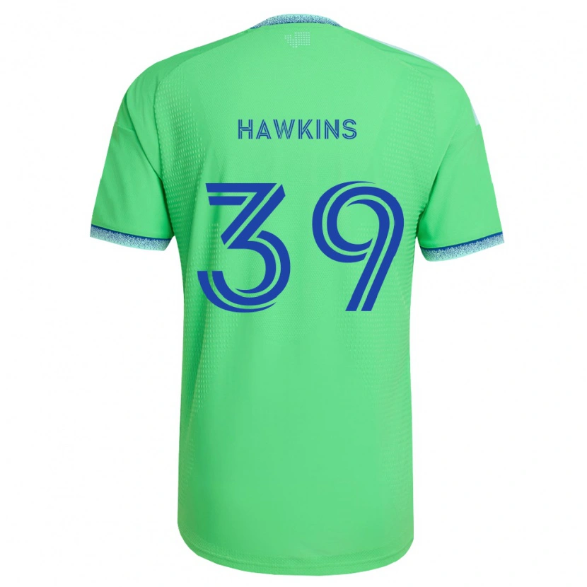 Danxen Criança Camisola Stuart Hawkins #39 Verde Azul Claro Principal 2026/27 Camisa Brasil