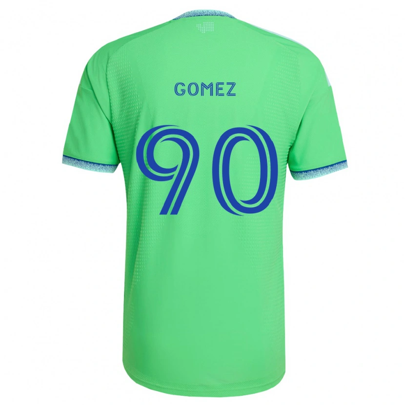 Danxen Criança Camisola Sebastian Gomez #90 Verde Azul Claro Principal 2026/27 Camisa Brasil
